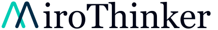 MiroThinker project logo from the official GitHub repository